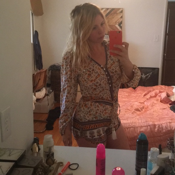 ▪️sold▪️ spell & gypsy orange blossom romper - Picture 8 of 8